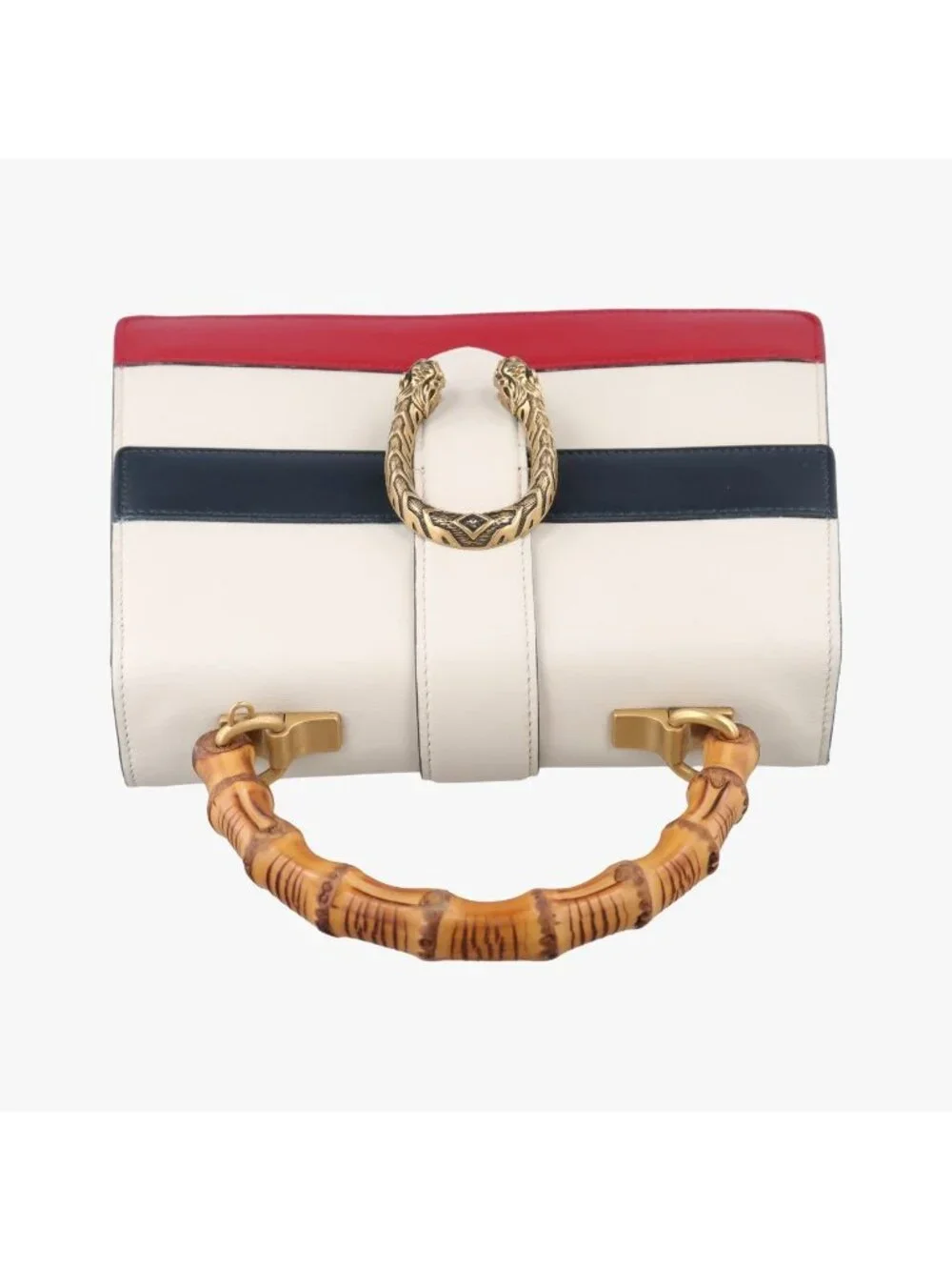 Gucci Dionysus White Navy Red Leather Shoulder Bag